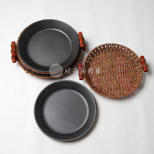 Serving <b>Tray</b> Non Stick Iron <b>Large</b> Size For Restaurant Use Solid Color Simple Style - Product Image 4