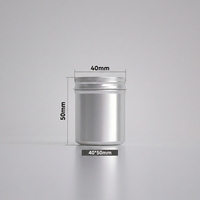Boîte ronde hermétique en aluminium, conteneur métallique personnalisé avec logo, pot en métal à couvercle vissé pour dentifrice et comprimés