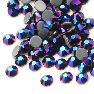 Piedras de Cristal de Imitación de Color Morado <span class=keywords><strong>Cielo</strong></span>, SS6-SS30, Venta al Por Mayor, Empaquetado a Granel, Piedras de Cristal para Coser con Plancha - Product Image 4