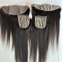 Cierre de encaje HD y frontal HD con nudos invisibles, cabello humano 100% virgen con cutícula alineada, línea de cabello natural.