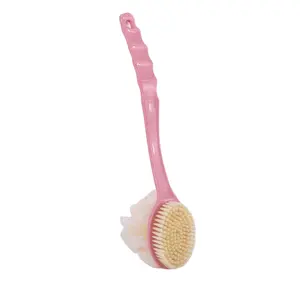 Hot selling dense bristles body bath brush custom private label Soft cilia Gentle cleaning bath brush with a bath ball