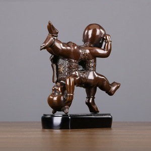 Figuras de Cobre de las Cuatro Felices, 30-50cm, Decoración para el Hogar, Regalo - Product Image 2
