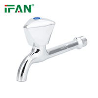 Robinet de lavabo à montage sur plan en alliage de zinc moderne, finition chromée, avec poignée triangulaire, couleur argent, débit élevé