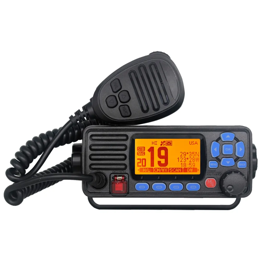 TSSD RS-509MG VHF build-in GPS VHF shortwave Transceiver IP67 ponsel perahu Walkie talkie kapal laut Radio untuk kargo & kapal laut