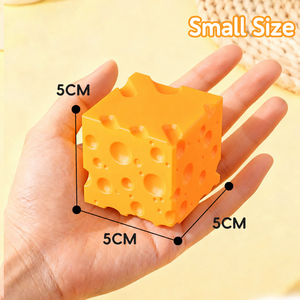 Vente en gros de jouets Squishies en forme de cube de fromage de 5 cm, jouets sensoriels à remontée lente pour soulager le stress, jouets à presser pour enfants et adultes - Product Image 5
