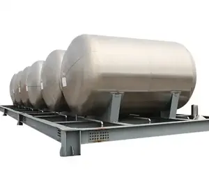 Sanitary Stainless Steel 304 316L Horizontal Oil Milk Juice Storage Tank With Cleaning Ball