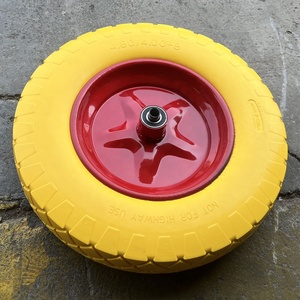 <span class=keywords><strong>Roues</strong></span> en mousse PU 4.00-8, pneus et <span class=keywords><strong>roues</strong></span> pleins en PU anti-crevaison <span class=keywords><strong>de</strong></span> 16 pouces pour brouette - Product Image 5