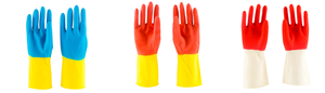 65g Bi couleur Prix Pas Cher Gants En Caoutchouc Double Couleur Ménage Latex Gants - Product Image 6