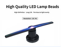 Mini équipement 3D 42cm 224 LED 420*71*40mm Ventilateur LED Hologramme Projecteur holographique 3D Hologramme