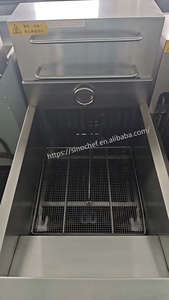 เครื่องทอดไฟฟ้าสแตนเลสแบบใหม่ พร้อมตะกร้ากรองน้ำมันสองใบ สำหรับทอดไก่<span class=keywords><strong>กรอบ</strong></span> <span class=keywords><strong>หมู</strong></span>ทอด มันฝรั่งทอด - Product Image 4