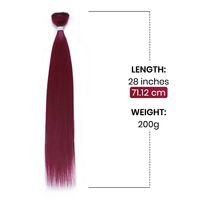 Lots de Cheveux Raides Brésiliens et Sud-Africains Synthétiques en Gros, Cheveux à Tresser Pas Chers, Extensions de Cheveux Naturels pour Fabrication de Tissages