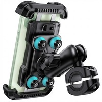 Support de téléphone antivol Lamicall BCSP05 pour moto, amortisseur de vibrations, fixation métallique pour guidon de vélo, vente en gros
