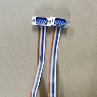 Cable de Extensión RS232 DB9 Macho a Hembra de 4 Conductores, con Revestimiento de PVC y Cobre, Cabezal Recto o de 90 Grados