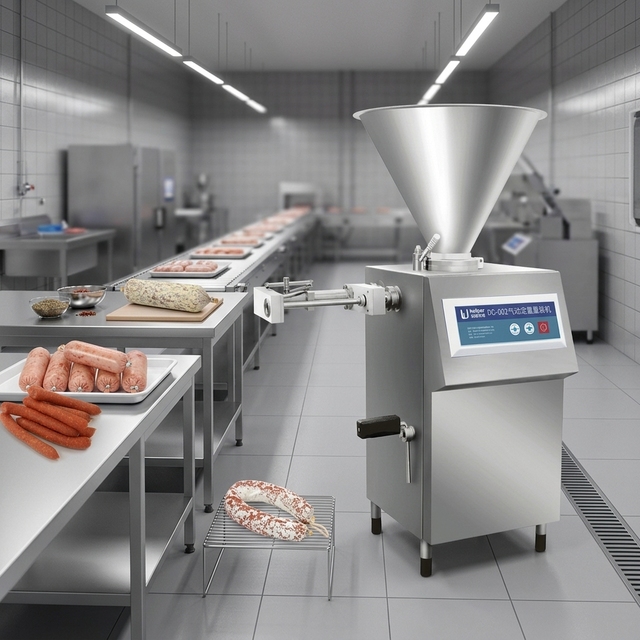 Helper Pneumatic Automatic Sausage Making Machine Tying Filling Machine 30-40 Per Minute 220V New