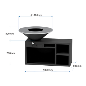 Griglia per Barbecue AHL, <span class=keywords><strong>la</strong></span> Più Richiesta, in Metallo Nero per Esterni, Braciere per Cucinare - Product Image 1