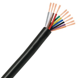 Nhà Máy Giá 10 lõi 1.5 mét cáp điện màu đen PVC cáp linh hoạt kiểm soát truy cập Video intercom Hệ thống kết nối cáp - Product Image 1