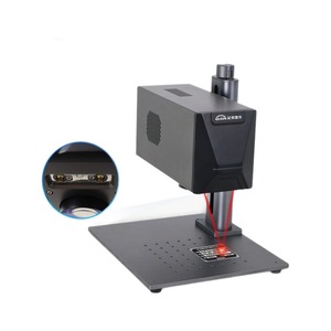 Machine de marquage laser Qi Jun 80x55x30mm à fibre optique, refroidie par air, portable, pour métal, de type banc de travail - Product Image 1