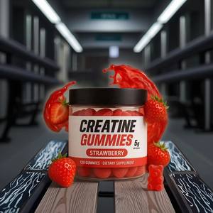 Créatine monohydratée en gummies de marque privée, complément pré-entraînement pour hommes et femmes, soutien musculaire, endurance - Product Image 1