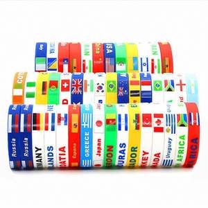 2026 World C Silicone Bracelet, USA Canada Mexico Souvenir Wristband, Custom Logo Soccer Football Fan Gift for Bulk Promotion