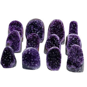 بلورات طبيعية أوروبية عالية الجودة مجموعة جمشت برازيلي للزينة - Product Image 1