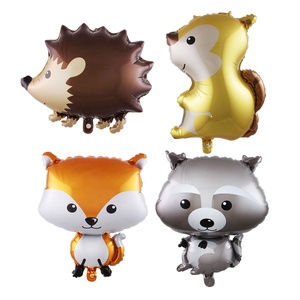 Globo <span class=keywords><strong>de</strong></span> aluminio con diseño <span class=keywords><strong>de</strong></span> animales del bosque para niños, juguete <span class=keywords><strong>de</strong></span> dibujos animados <span class=keywords><strong>de</strong></span> mapache, erizo, zorro, ardilla, para <span class=keywords><strong>cumpleaños</strong></span> - Product Image 1