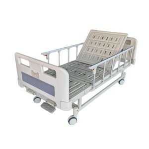 Medical Nursing Bed 142*77*96 Stainless Steel Double Crank Hospital Use - Product Image 2