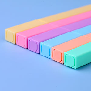 Surligneurs <span class=keywords><strong>pastel</strong></span> 6 couleurs |   Pointe de ciseau douce et lisse de 1 à 4 mm, résistante aux taches, séchage rapide, pour étudiants et professionnels - Product Image 4