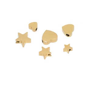 Étoile à cinq branches en forme de coeur <span class=keywords><strong>amour</strong></span> perles perforées Bracelet collier perles séparées <span class=keywords><strong>pour</strong></span> bijoux à bricoler soi-même faisant des accessoires - Product Image 3