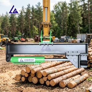 Outil de fendage de bûches à grande vitesse pour l'exploitation forestière et le défrichement, fendeuse de bois hydraulique robuste pour excavatrice de 15-20 tonnes - Product Image 1