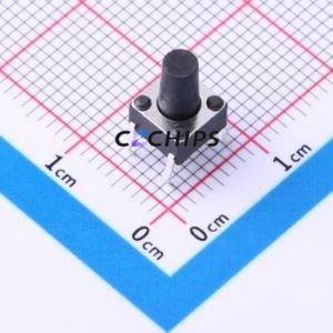 TSD001B09035A Tactile Switch Through hole Component (THT)-4P,6x6mm Switch Round Button 3.5N Through Hole 6mm - Product Image 1