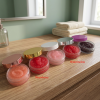 Exfoliante Labial de Colágeno y Minerales con Sabor a Durazno y Fresa, Fragancia Natural, Colores a Elegir, Venta al por Mayor, Marca Privada