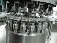 Machine automatique de lavage, de vissage, de bouchage et de remplissage de poudre pour ampoules en verre de 2 à 20 ml, 100 à 120 flacons/min