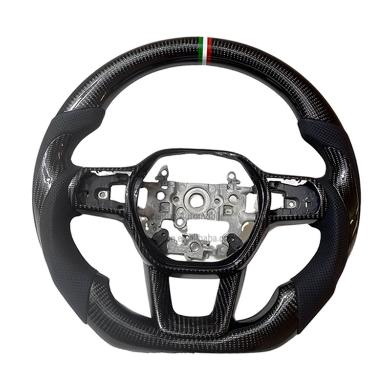 Tricolor alignment mark+carbon fiber+perforated leather