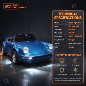 Go Kart Eléctrico Personalizado con Logotipo, 72V, 80km/h, Retro, para Adultos, con Autonomía de 100km, Precio de Fábrica al por Mayor, OEM, ODM - Product Image 2