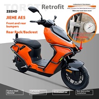 Accessoires en acier au carbone pour moto électrique Chunfeng Jihe CFMOTO AE5I : Porte-bagages arrière, barres de protection avant/arrière, dossier anti-chute