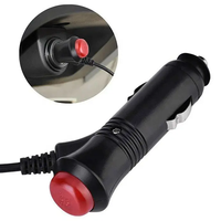 12V 24V véhicule allume-cigare prise incurvée cordon d'alimentation adaptateur DC3.5 * 1.35mm avec interrupteur 3m câble