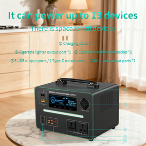 สถานีไฟฟ้าพกพา 600W 600Wh LiFePO4 ระบบสำรองพลังงาน พร้อมพอร์ต USB-C AC DC รองรับพลังงานแสงอาทิตย์ สำหรับรถบ้าน การเดินทาง และใช้ในบ้าน - Product Image 3