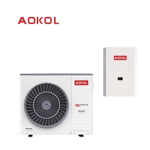 Pompe à chaleur monobloc compacte blanche à ventilateur unique R32 EVI WIFI 3 en 1, unité de chauffage à source d'air - Product Image 2
