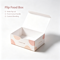 Boîte alimentaire personnalisée en carton blanc, acceptant les commandes d'échantillons, boîte recyclable pour emballage de noix et de snacks à emporter