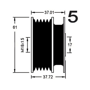 Dispositivo ruota libera alternatori compatible avec AUDI TT 2.5 RS quattro Benzina (KW: 250, HP: 340) dal 07-2009 al 06-2014 - Product Image 3