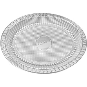 Plat de service rond en plastique transparent jetable pour les fêtes et la maison, idéal pour les fruits, les légumes, la viande et les fruits de mer - Product Image 1