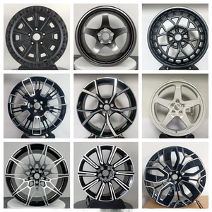 Jantes en alliage d'aluminium moulé modifiées Mercedes-Benz Smart Elf, multi-rayons, noir semi-brillant, 15-17 pouces, vente en gros - Product Image 4