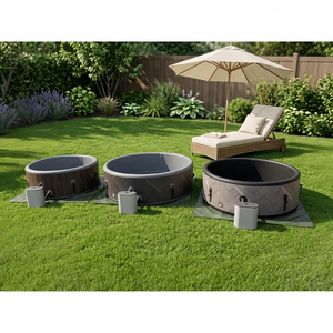 Approvisionnement direct d'usine, bain à remous <span class=keywords><strong>gonflable</strong></span> pour 1 à 6 personnes, <span class=keywords><strong>jacuzzi</strong></span>, spa extérieur avec couverture pour la cour, fête de famille, usage domestique - Product Image 1