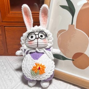 จี้กระต่าย <span class=keywords><strong>Tangtang</strong></span> น่ารักสุดสร้างสรรค์กระเป๋าถักไหมพรมถักด้วยมือของขวัญแปลกใหม่ - Product Image 3