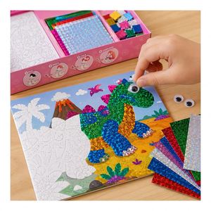 Tarjetas de Juego de Castillo y Bosque para Niños con Papel de Aluminio de Colores y Piezas de EVA para Sesiones de Manualidades - Product Image 5
