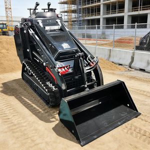 Mini-chargeuse compacte D1105 avec moteur et godet pour petits travaux de construction, livraison gratuite, export. - Product Image 2