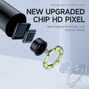 Endoscope portatif P230 Objectif 8mm <span class=keywords><strong>Caméra</strong></span> d'<span class=keywords><strong>inspection</strong></span> de tuyaux 1080P Écran 2 pouces Zoom 2X Endoscope industriel Câble 20m <span class=keywords><strong>Caméra</strong></span> serpent - Product Image 3
