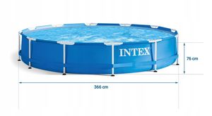 INTEX 28210 SCHWIMMBAD 366cm 12ft Garten Rund rahmen Boden Pool REPARATUR KIT Adult Stahl Metallrahmen Schwimmbad