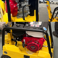 Compacteur à plaque vibrante 600*500MM avec support pour les mains, moteur essence haute puissance 30KN, pour le compactage du béton en construction