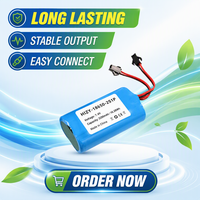 HiZY 18650 7.4V 2200mAh Paket Baterai Lithium Ion Kelas Medis Baterai Isi Ulang dengan Perlindungan PCM Terintegrasi